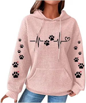 Womens Hoodies Oversized Sweatshirt Funny Sweater Long Sleeve Loose Cute Pullover Top Trendy Clothes