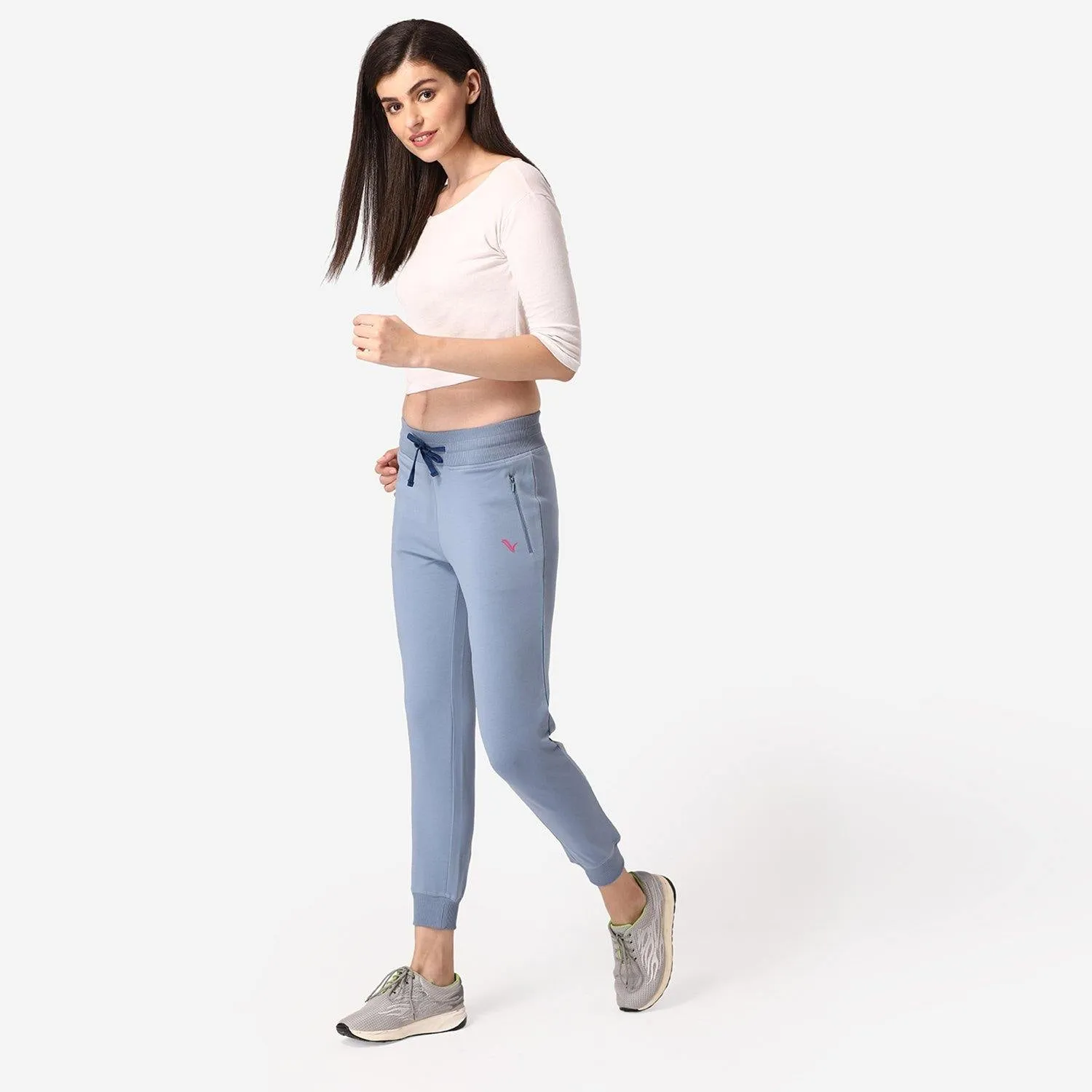 Women's Jogger/Track Pants with Drawstring- Blue