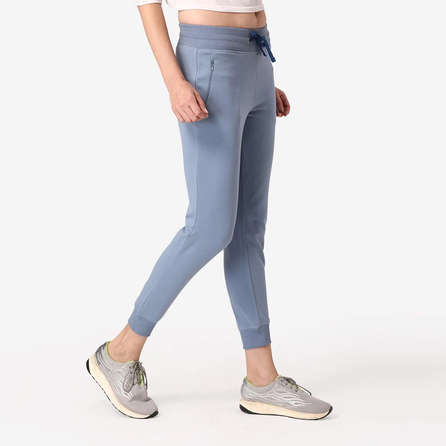 Women's Jogger/Track Pants with Drawstring- Blue