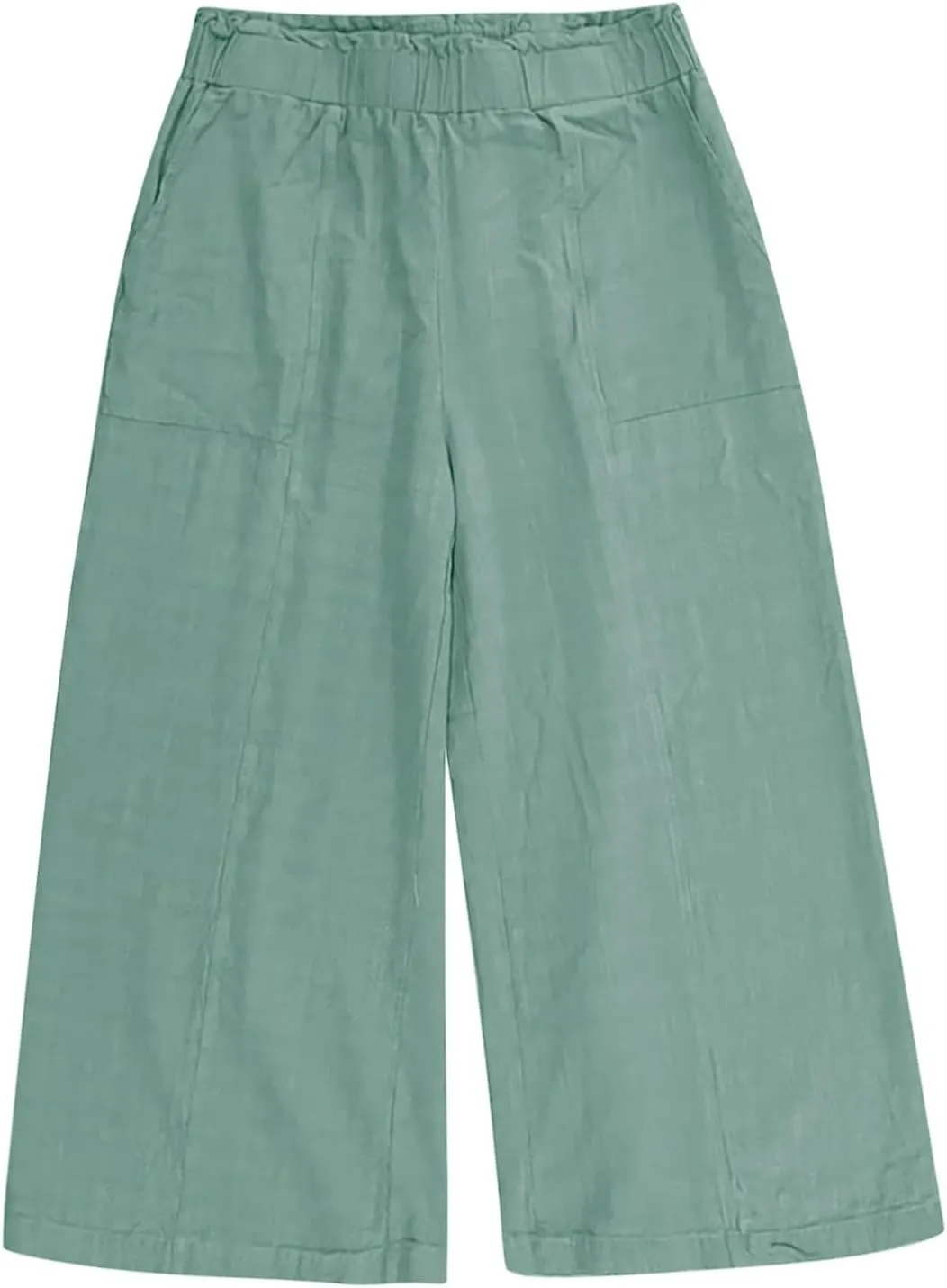 Womens Linen Pants 2025 Summer Casual Loose Wide Leg Palazzo Pants Spring High Waist Flowy Beach Trendy Outfits