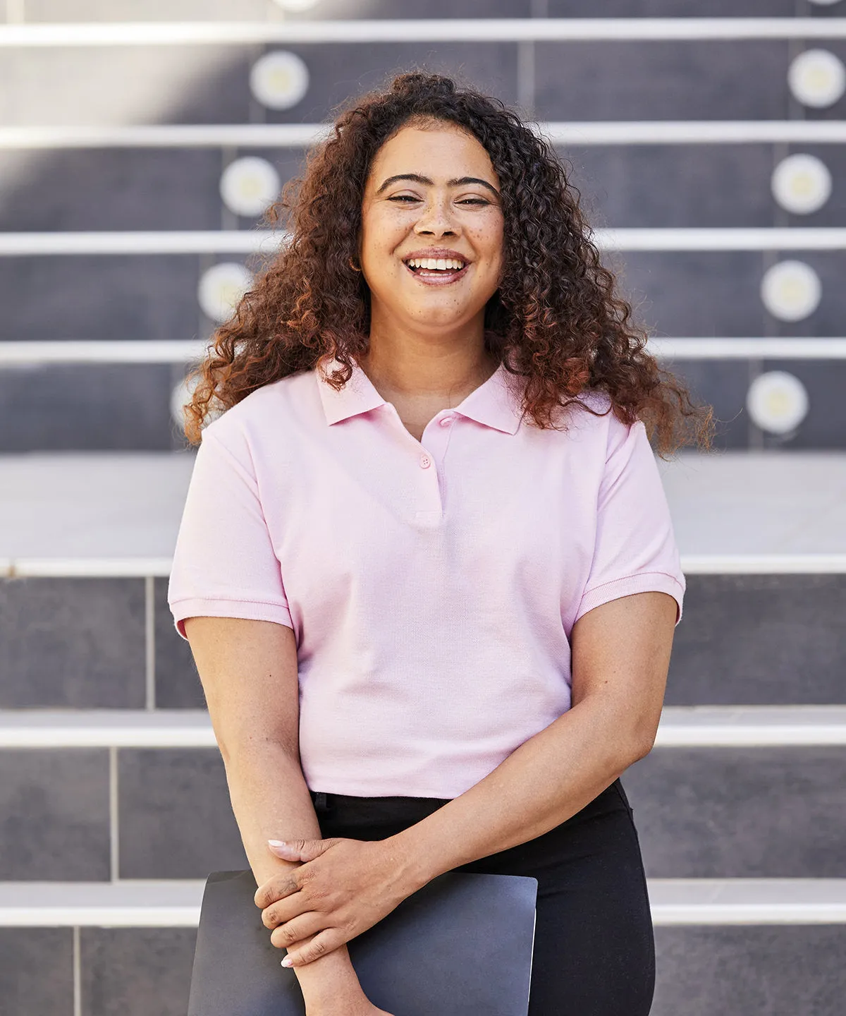 Womens premium polo | Sky Blue