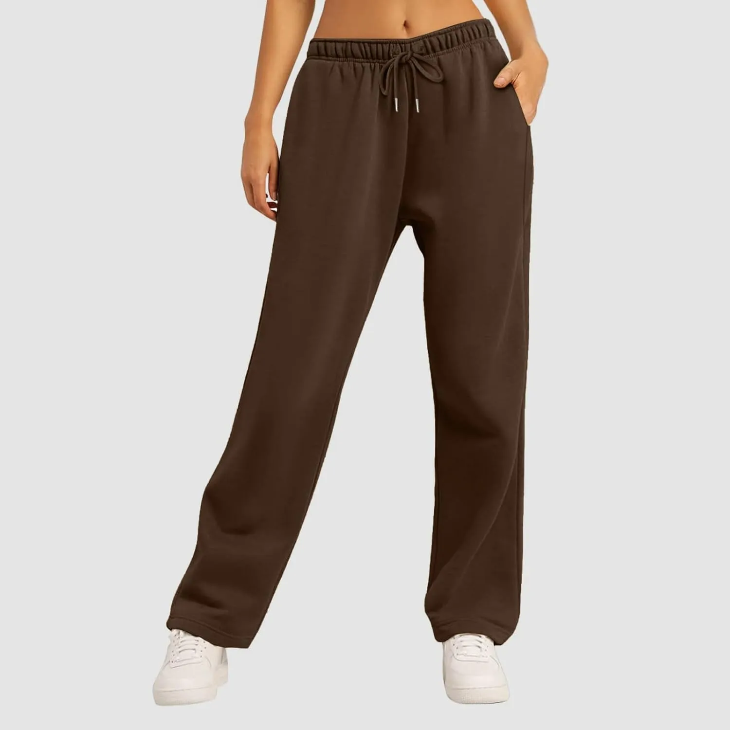 Womens Sweatpants 2025 Baggy High Waisted Wide Leg Trousers Loose Drawstring Elastic Waist Athletic Pant with Pocket
