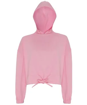 Womens TriDri® cropped oversize hoodie | Light Pink